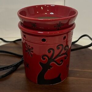 Scentsy (Retired)Prancer Full Size Wax Melt Dark Red Warmer
